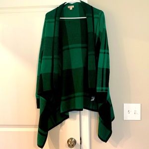 Merona emerald green plaid sweater